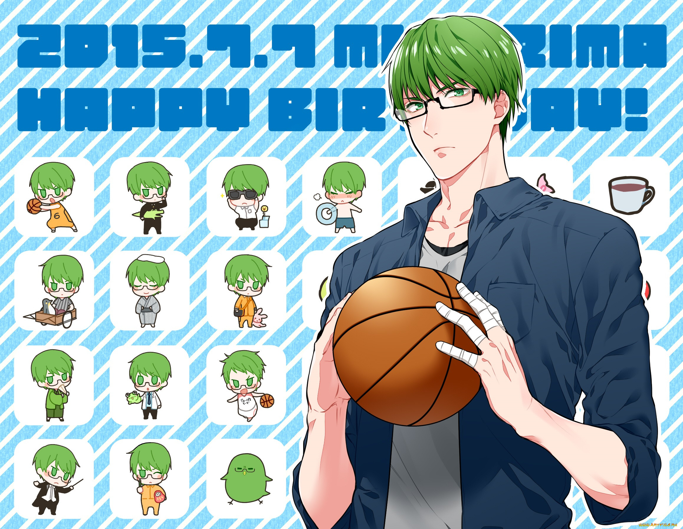 , kuroko no baske, midorima, shintarou